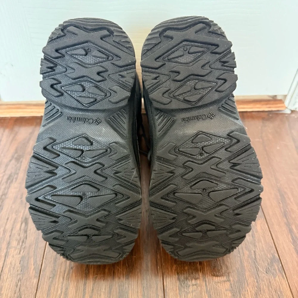 Columbia Youth Black Blue Waterproof Bugaboot Snow Boots US Size 2